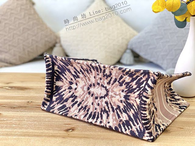 Dior女包 迪奧Book Tote多色刺繡帆布托特包 Dior刺繡購物袋  dfk1660